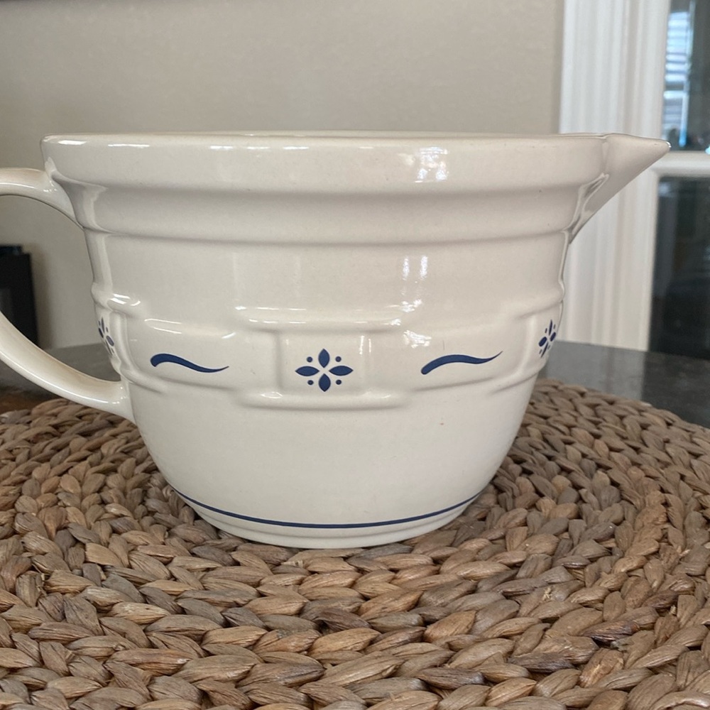 Longaberger Basketweave Mixing Bowl
